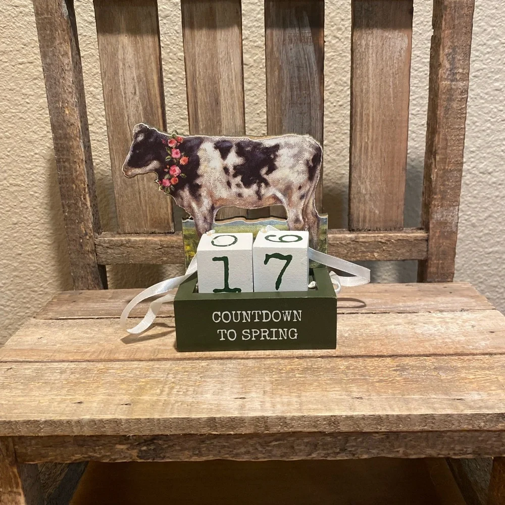 Cow Countdown Calendar To Spring Primitives By Kathy